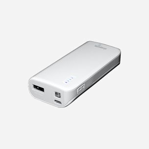 MediaRange MR751 Power Bank 5200mAh Li-Ion Gris/Blanc - 1x USB-A 2.1A, Recharge USB, Lampe LED, Protection Surcharge/Décharge, 40x90x22mm - Miniature 2