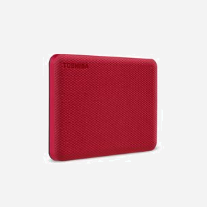 Toshiba Canvio Advance HDTCA20ER3AA Disque Dur Externe 2To 2.5" USB Type-A 3.2 Gen 1 (3.1 Gen 1) NTFS Rouge - Compatible Windows/macOS - Miniature 4