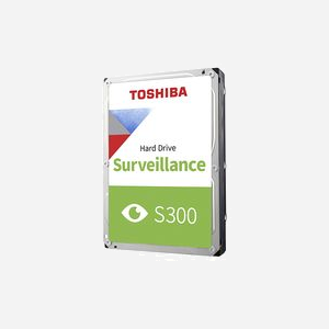 Toshiba S300 HDD 6To 3.5" SATA 5400 RPM, 256Mo cache, Surveillance, Interface 6Gbit/s, RV Sensor, Charge 180To/an, MTTF 1M heures - Miniature 1