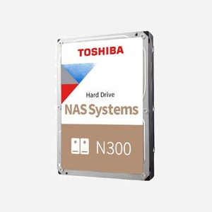 Toshiba N300 HDD 12To 7200RPM 512Mo SATA III 3.5" pour NAS (HDWG51CUZSVA) - Transfert 6Gbit/s, charge 180To/an, MTTF 1.2M heures