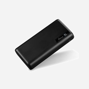 MediaRange MR756 Power Bank 20000mAh Li-Ion Noir, Quick Charge 3.0, 2x USB-A & 1x USB-C, 18W, Écran LCD, Protections Surtension/Court-circuit - Miniature 2