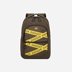 Rivacase Erebus 5431-KHAKI Sac à Dos 15.6" Kaki/Jaune Polyester 20L, Compartiment 400x275x35mm, Poches Multiples, Résistant à l'eau, 460x310x185mm, 500g - Miniature 1