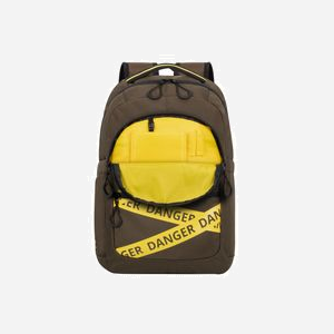 Rivacase Erebus 5431-KHAKI Sac à Dos 15.6" Kaki/Jaune Polyester 20L, Compartiment 400x275x35mm, Poches Multiples, Résistant à l'eau, 460x310x185mm, 500g - Miniature 3