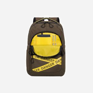 Rivacase Erebus 5431-KHAKI Sac à Dos 15.6" Kaki/Jaune Polyester 20L, Compartiment 400x275x35mm, Poches Multiples, Résistant à l'eau, 460x310x185mm, 500g - Miniature 4