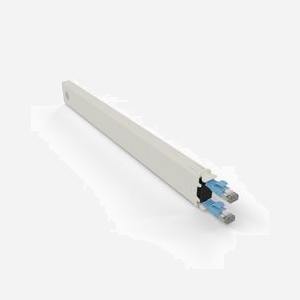 PATCHBOX CONEX8STPBL Cassette Câble Réseau Cat6a U/FTP (STP) 0.8m RJ-45 Mâle Bleu, compatible PoE, ISO/IEC 11801 Channel Class Ea - Miniature 1