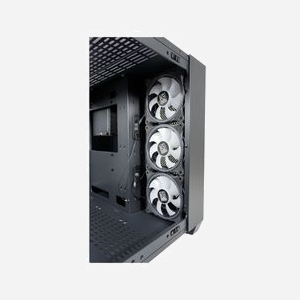LC-Power 809B Midi Tower Noir - ATX/EATX/micro ATX/Mini-ITX, 3x120mm avant, 1x120mm arrière, USB 3.2 Gen 1/Gen 2 Type-C, Verre trempé - Miniature 2