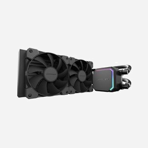 LC-Power LC-CC-240-B : Watercooling AIO 2x120mm, sockets Intel LGA1700/1851 et AMD AM4/AM5, 500-2000 RPM, 18-35dB, TDP 250W - Miniature 1