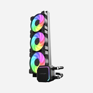 LC-Power LC-CC-360-B-ARGB : Refroidisseur liquide CPU All-in-One, radiateur 398x120x27mm, 3x120mm 500-2000RPM, 18-35dB, TDP 300W, sockets Intel/AMD