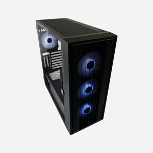 LC-Power LC-810B-ON Boîtier PC Midi Tower Noir - ATX/EATX/microATX/Mini-ITX, 3x120mm avant, 1x120mm arrière, USB 3.2 Gen 1/Gen 2 Type-A/C, RGB - Miniature 4