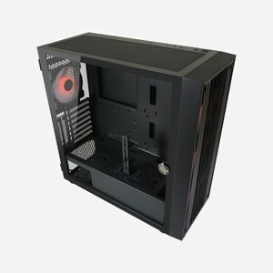 LC-Power LC-810B-ON Boîtier PC Midi Tower Noir - ATX/EATX/microATX/Mini-ITX, 3x120mm avant, 1x120mm arrière, USB 3.2 Gen 1/Gen 2 Type-A/C, RGB - Miniature 5