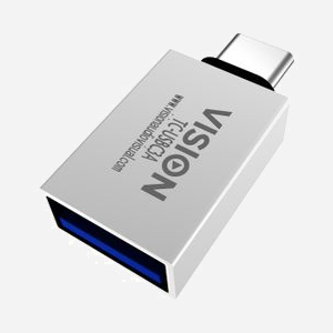 Vision TC-USBC3A Adaptateur USB-A Mâle vers USB-C Femelle Blanc - Transfert 5 Gbit/s - Certifié CE, FCC - 6g - Miniature 2