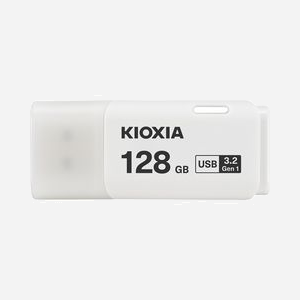 Kioxia TransMemory U301 - Clé USB 128 Go USB Type-A 3.2 Gen 1 - Dimensions 51.4x21.4x8.4mm - Compatible Windows/macOS - Blanc - LU301W128GG4