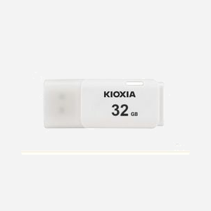 Kioxia TransMemory U202 32Go USB 2.0 Type-A Blanc - Compatible Windows, macOS - Dimensions 51.4x21.4x8.4mm, Poids 8g - LU202W032GG4