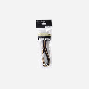 Silverstone SST-PP07-EPS8BG Câble d'extension EPS12V 8-pin(4+4) mâle vers 8-pin femelle, 0.3m, Noir/Or, connecteur coudé 90° - Miniature 5