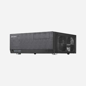 Silverstone Grandia GD09 (SST-GD09B) Boîtier PC Bureau Noir - ATX/Micro-ATX, 1x 5.25", 2x 3.5" internes, 2x USB 3.2 Gen 1, 2x 120mm, 440x170x358mm