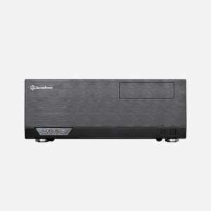 Silverstone Grandia GD09 (SST-GD09B) Boîtier PC Bureau Noir - ATX/Micro-ATX, 1x 5.25", 2x 3.5" internes, 2x USB 3.2 Gen 1, 2x 120mm, 440x170x358mm - Miniature 3