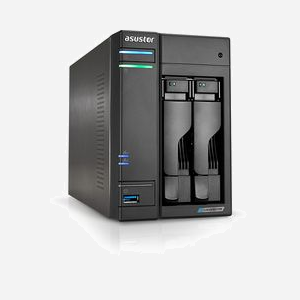 Asustor AS6602T NAS Tower Intel Celeron J4125 2.0 GHz, 4GB DDR4, 4 baies 2.5/3.5" SATA III et M.2, 2xGbE, HDMI 2.0a, USB 3.2 Gen 1