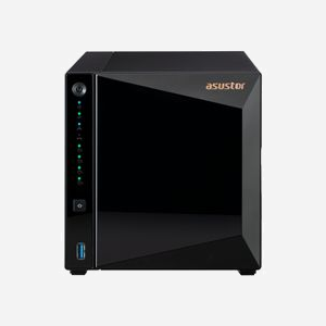 Asustor AS3304T : NAS Tower 4 baies Realtek RTD1296 1.4GHz, 2Go DDR4, 0To, RAID 0/1/5/6/10/JBOD, 1xGbE, 3xUSB 3.2 Gen 1, ADM, Noir