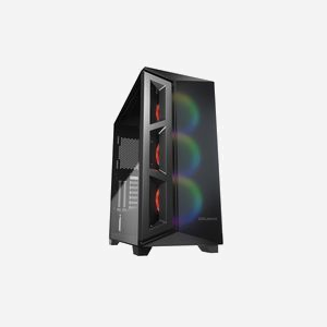 COUGAR Gaming DarkBlader X5 RGB Boîtier PC Noir - ATX/EATX, 2x 3.5", 2x 2.5", USB 3.2, Verre Trempé, Radiateurs 360mm, 3x 120mm avant
