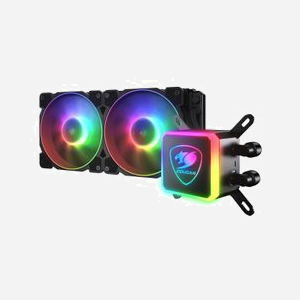 COUGAR Gaming AQUA ARGB Refroidisseur liquide tout-en-un 12cm, sockets Intel/AMD, 600-2000 tr/min, 74.47 CFM, 2.78 mmH2O, Radiateur Aluminium - Miniature 4