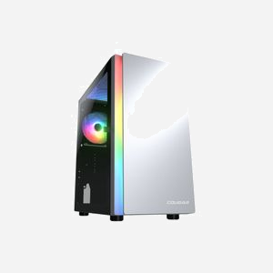 COUGAR Gaming PURITY RGB - Boîtier PC Mini Tower Blanc, Micro ATX/Mini-ITX, 2x3.5", Vitre, RGB, Vent. 120mm, USB 3.2 Gen 1, Radiateurs 120/240mm, 305x360x392mm - Miniature 2