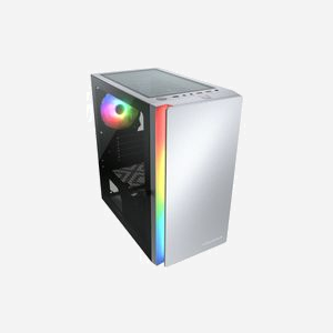 COUGAR Gaming PURITY RGB - Boîtier PC Mini Tower Blanc, Micro ATX/Mini-ITX, 2x3.5", Vitre, RGB, Vent. 120mm, USB 3.2 Gen 1, Radiateurs 120/240mm, 305x360x392mm - Miniature 3