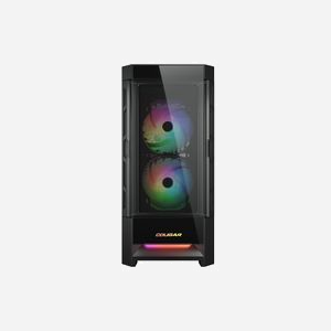 COUGAR Gaming CGR-5ZD1B-RGB Midi Tower Noir (ATX/EATX/micro ATX/Mini-ITX) - 2x140mm Avant, 1x120mm Arrière, USB 3.2 Gen 1, Verre Trempé - Miniature 4