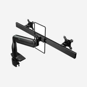 COUGAR Gaming DUO35 Bureau Noir - Support double écran 20kg, VESA 75x75/100x100mm, Réglage hauteur vérin, 2x USB 3.2 Gen 1 - Miniature 2
