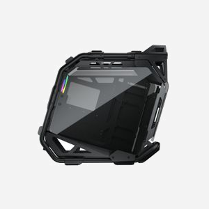 COUGAR Gaming CGR-5LMSB : Boîtier PC Midi Tower Noir, ATX/EATX, 2x120mm avant, 1x120mm arrière, USB 3.2 Gen1/Gen2, Vitre trempée, Éclairage RGB - Miniature 3