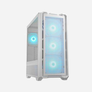 COUGAR Gaming MX600 RGB Full Tower Blanc, ATX/EATX, 3x140mm avant, 1x120mm arrière, USB 3.2 Gen 1/Gen 2, Vitre Trempée, Refroidissement CPU 180mm, GPU 400mm