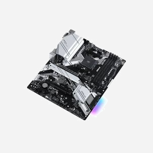 Asrock B550 Pro4 : Carte mère AMD B550 Socket AM4, Ryzen 3000 Series, 4x DDR4 DIMM jusqu'à 128GB 4533MHz, 2x M.2, SATA III, CrossFireX, Gigabit Ethernet - Miniature 3