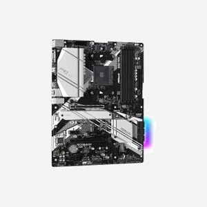 Asrock B550 Pro4 : Carte mère AMD B550 Socket AM4, Ryzen 3000 Series, 4x DDR4 DIMM jusqu'à 128GB 4533MHz, 2x M.2, SATA III, CrossFireX, Gigabit Ethernet - Miniature 4