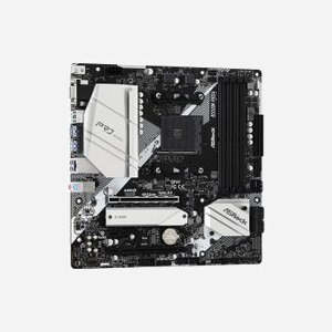Asrock B550M Pro4 : Carte mère micro ATX AMD B550 Socket AM4, DDR4 128Go max 4733MHz, M.2, SATA III, Realtek ALC1200, Gigabit Ethernet - Miniature 4