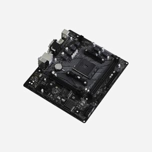 Carte mère Asrock B550M-HDV, AMD B550, Socket AM4, micro ATX, 2x DDR4 DIMM 64GB max, M.2, SATA III, Radeon Vega, Gigabit Ethernet, Realtek ALC887 - Miniature 3