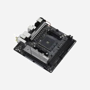 Asrock B550M-ITX/ac : Carte mère mini-ITX AMD B550 Socket AM4 Ryzen 3000 Series, DDR4-SDRAM 64Go max, M.2, SATA III, Wi-Fi 5, Bluetooth 4.2 - Miniature 3