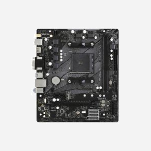 Asrock A520M-HVS : Carte mère micro ATX AMD A520 Socket AM4, Ryzen 3000 Series, DDR4-SDRAM 64Go max, M.2, SATA III, Gigabit Ethernet - Miniature 2