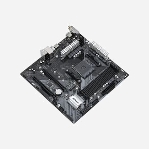 Carte mère Asrock B450M/ac R2.0 AMD B450 Socket AM4 Micro ATX, DDR4 128GB, SATA III, M.2 PCIe 3.0, Wi-Fi 5, Realtek ALC897, CrossFireX, USB 3.2 Gen 1 - Miniature 2