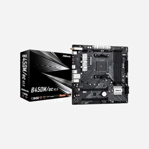 Carte mère Asrock B450M/ac R2.0 AMD B450 Socket AM4 Micro ATX, DDR4 128GB, SATA III, M.2 PCIe 3.0, Wi-Fi 5, Realtek ALC897, CrossFireX, USB 3.2 Gen 1 - Miniature 5