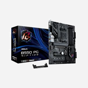 Asrock B550 PG Riptide : Carte mère AMD B550 Socket AM4, DDR4, 128Go max, M.2, SATA III, 2.5GbE Killer E3100G, ATX, CrossFireX/Quad-GPU CrossFireX - Miniature 2