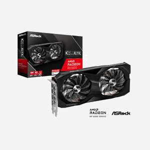 Asrock Challenger RX6600 CLD 8G - AMD Radeon RX 6600, 8Go GDDR6, 128-bit, PCIe 4.0, 1626 MHz, 2 ventilateurs, HDMI 2.1, DisplayPort 1.4 - Miniature 1