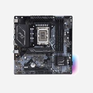 Asrock H670M Pro RS : Carte mère micro ATX Intel H670 Socket LGA 1700, DDR4 128Go 4800MHz, 2x M.2, RAID, Gigabit Ethernet - Miniature 2
