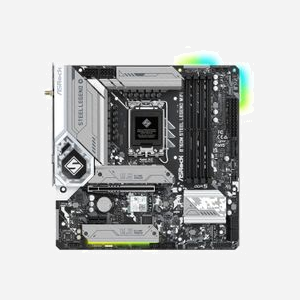 Asrock B760M Steel Legend WiFi : Carte mère micro ATX Intel LGA 1700 DDR5, 128GB max, 2.5GbE, WiFi 6E, M.2, Realtek ALC897, USB 3.2 Gen 2 - Miniature 1
