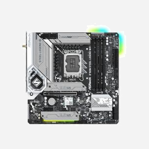 Asrock B760M Steel Legend WiFi : Carte mère micro ATX Intel LGA 1700 DDR5, 128GB max, 2.5GbE, WiFi 6E, M.2, Realtek ALC897, USB 3.2 Gen 2 - Miniature 2