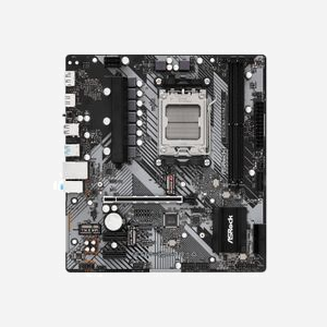 Asrock B650M-H/M.2+ : Carte mère micro ATX AMD B650, Socket AM5, DDR5, 96GB max, M.2 NVMe, SATA III, Gigabit Ethernet, Realtek RTL8111H - Miniature 2