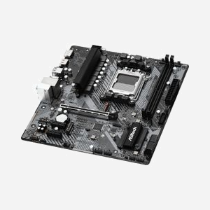 Asrock B650M-H/M.2+ : Carte mère micro ATX AMD B650, Socket AM5, DDR5, 96GB max, M.2 NVMe, SATA III, Gigabit Ethernet, Realtek RTL8111H - Miniature 3