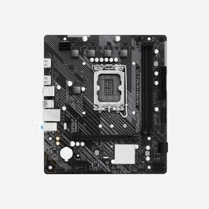 Asrock H610M-H2/M.2 D5 : Carte mère micro ATX Intel H610, Socket LGA 1700, DDR5, M.2, SATA III, Gigabit Ethernet, 2x DIMM (Max 96Go), PCIe 4.0, Windows 10/11 - Miniature 1