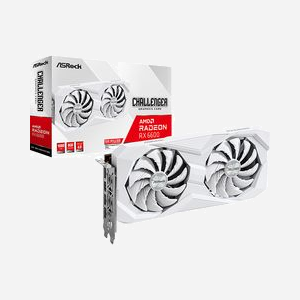 Asrock Challenger AMD Radeon RX 6600 8GB GDDR6, 1626MHz, Boost 2491MHz, PCIe 4.0, DisplayPort 1.4, HDMI 2.1, 2 ventilateurs