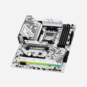 Asrock B650 Steel Legend WiFi : Carte mère AMD B650 Socket AM5, DDR5, 192Go max, M.2 NVMe PCIe 5.0, WiFi 6E, 2.5GbE, ATX - Miniature 3