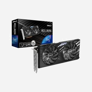 Asrock Arc A750 Challenger Edition, 8 Go GDDR6, Fréquence GPU 2200MHz, PCI Express 4.0, DirectX 12 Ultimate, 3x DisplayPort 2.0, HDMI 2.0b, Refroidissement Actif 2 Ventilateurs.