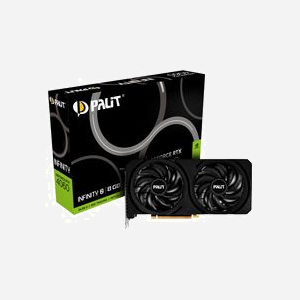 Palit GeForce RTX 4060 Infinity 2, 8 Go GDDR6, 128-bit, PCIe 4.0, 1830 MHz/2460 MHz Boost, 3072 CUDA Cores, 1x HDMI 2.1a, 3x DisplayPort 1.4a - Miniature 1